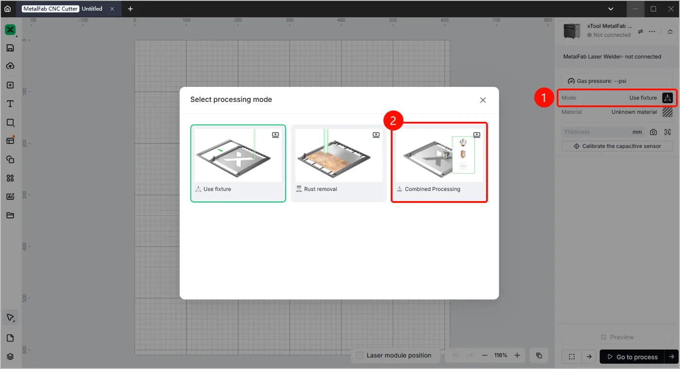 Usar el modo de procesado combinado en xTool Studio Usar el modo de procesado combinado en xTool Studio