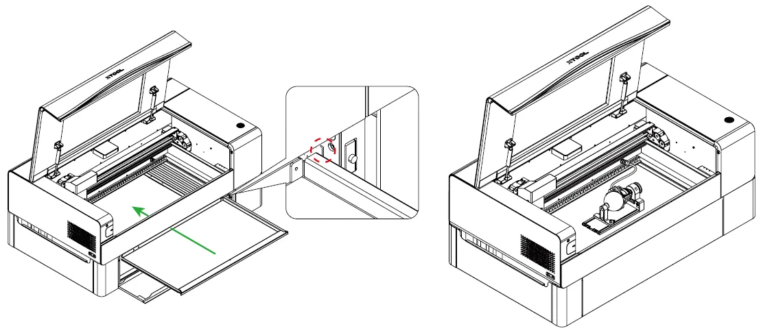 (xTool Studio) Usa el Rotary Attachment 2 (RA2) con la xTool P2/P2S (xTool Studio) Usa el Rotary Attachment 2 (RA2) con la xTool P2/P2S