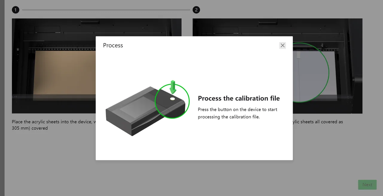 Calibrar la cámara de visión lejana en la xTool P2/P2S