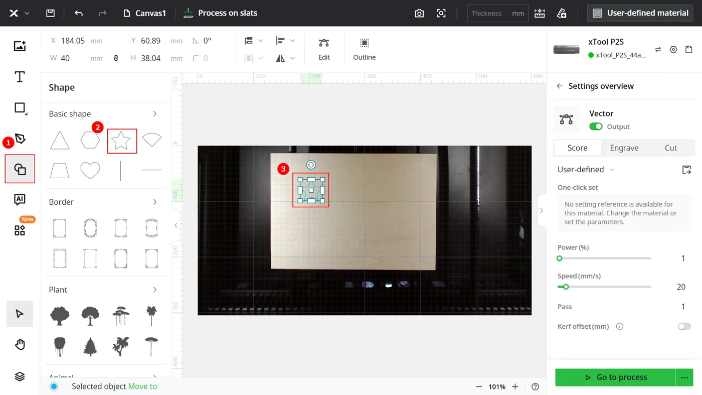 Usa xTool Creative Space (XCS) V2.1 para manejar la xTool P2S Usa xTool Creative Space (XCS) V2.1 para manejar la xTool P2S