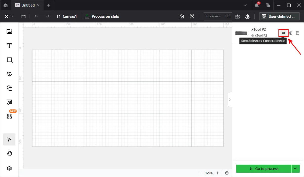 Usa xTool Creative Space (XCS) V2.1 para manejar la xTool P2 Usa xTool Creative Space (XCS) V2.1 para manejar la xTool P2