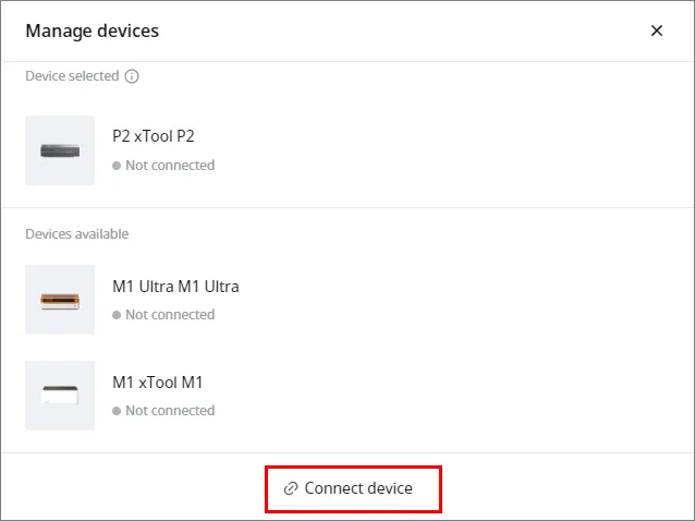 Usa xTool Creative Space (XCS) V2.1 para manejar la xTool P2