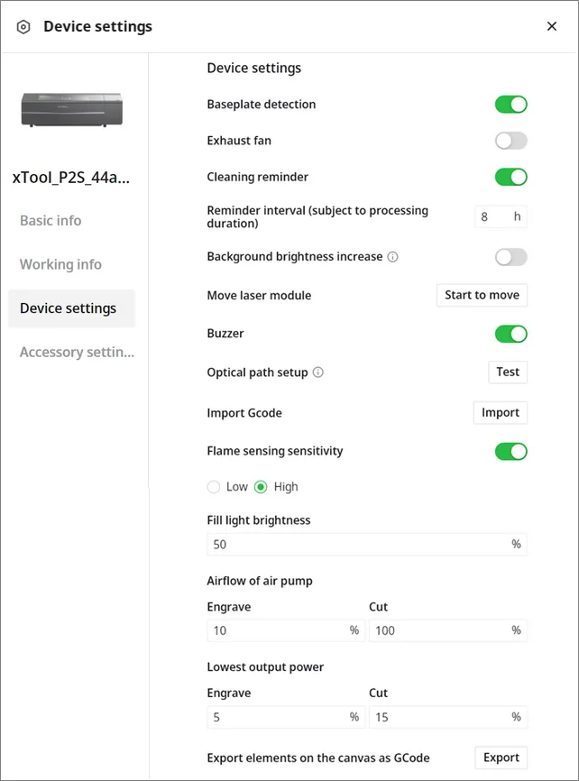 Usa xTool Creative Space (XCS) V2.1 para manejar la xTool P2S Usa xTool Creative Space (XCS) V2.1 para manejar la xTool P2S