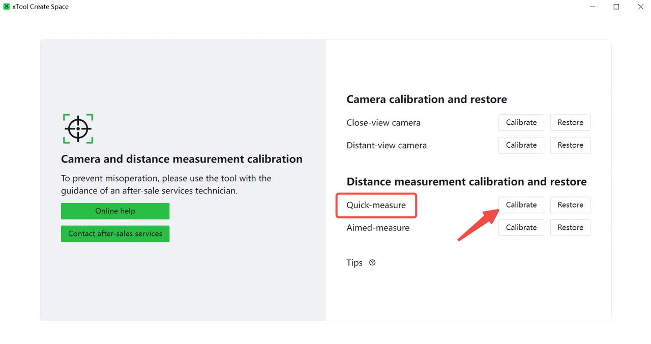 Calibrar Quick Measure en la serie P2 Calibrar Quick Measure en la serie P2
