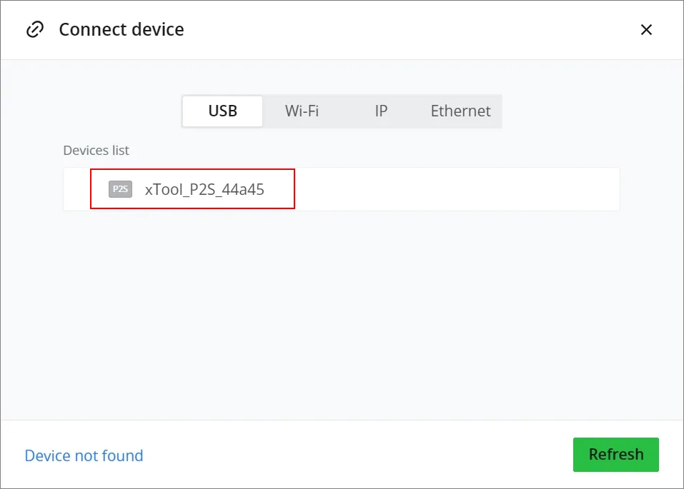 Usa xTool Creative Space (XCS) V2.1 para manejar la xTool P2S Usa xTool Creative Space (XCS) V2.1 para manejar la xTool P2S