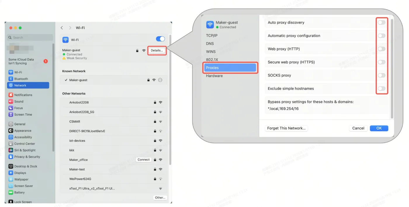 Resolución de problemas: problemas de conexión Wi-Fi con xTool P2/P2S image.png