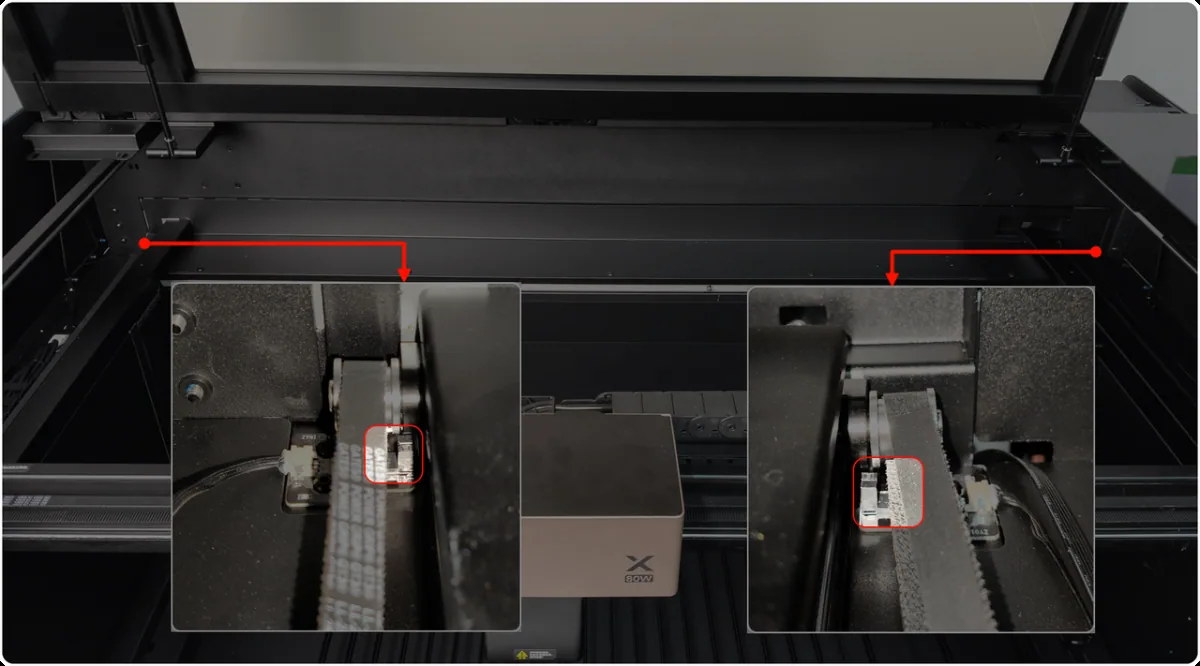 Solucionar la excepción de calibración del pórtico en la xTool P3 Solucionar la excepción de calibración del pórtico en la xTool P3