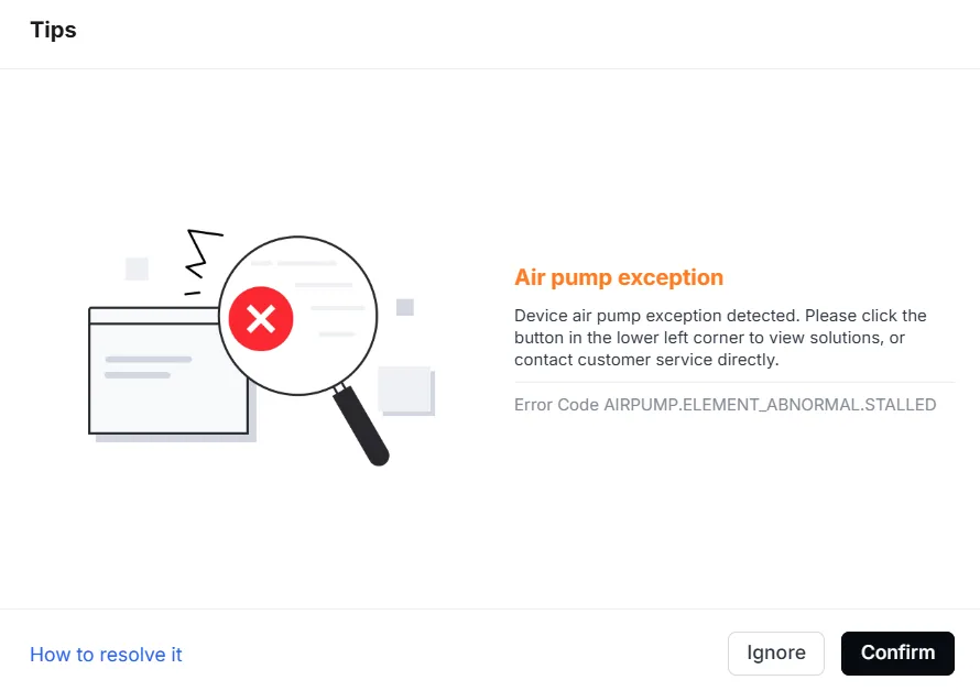 Códigos de error y guía de resolución de problemas para la xTool P3 Códigos de error y guía de resolución de problemas para la xTool P3