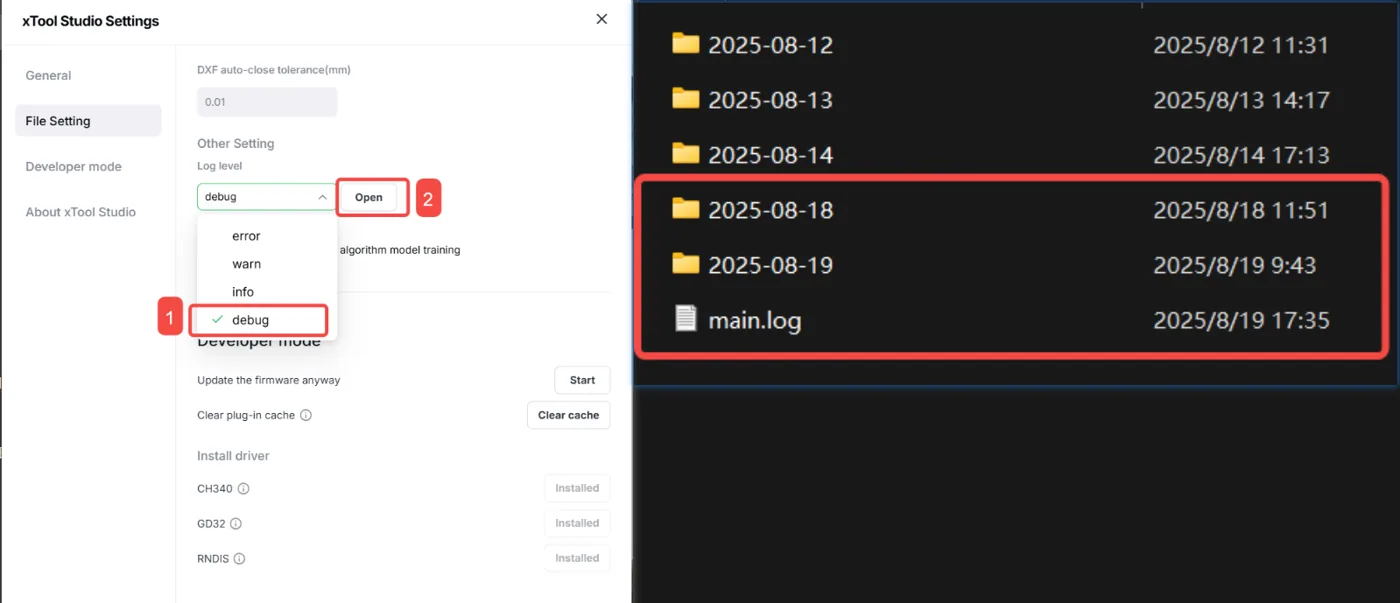 Información esencial para la resolución de problemas de la xTool P3 Información esencial para la resolución de problemas de la xTool P3