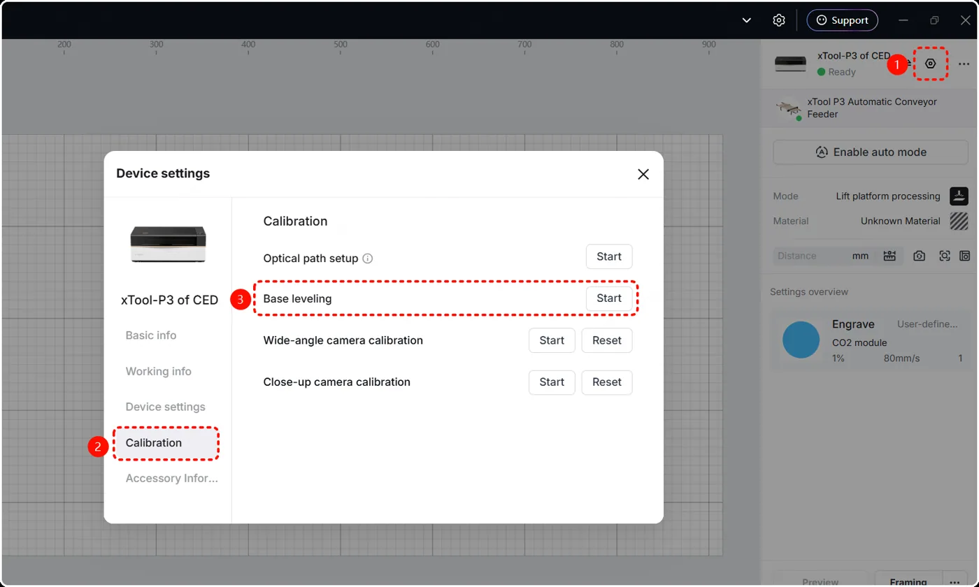 Solución de problemas: la superficie de corte no es perpendicular en la xTool P3 Solución de problemas: la superficie de corte no es perpendicular en la xTool P3