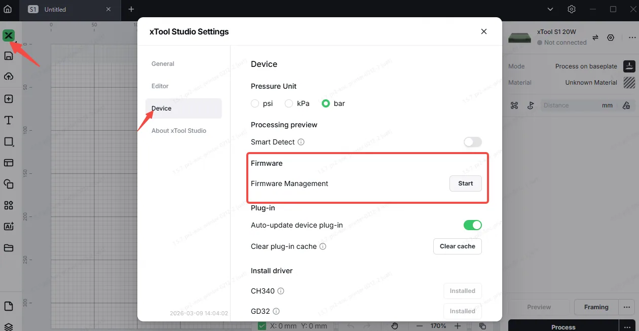 Solución de «Excepciones de base o base elevadora» (M53 C1/C2/W2) en la xTool S1 Solución de «Excepciones de base o base elevadora» (M53 C1/C2/W2) en la xTool S1
