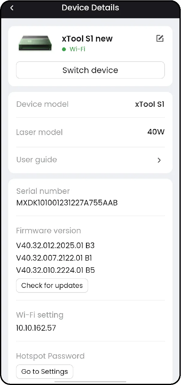 (XCS V2.1) Maneja la xTool S1 con XCS desde tu teléfono móvil (XCS V2.1) Maneja la xTool S1 con XCS desde tu teléfono móvil
