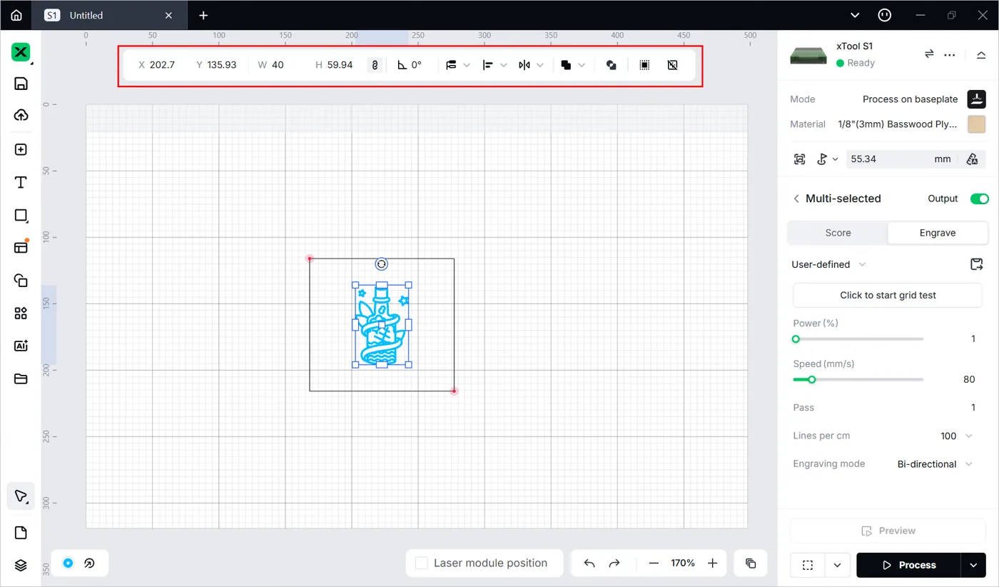 Procesar sobre superficies planas con xTool S1 image.png