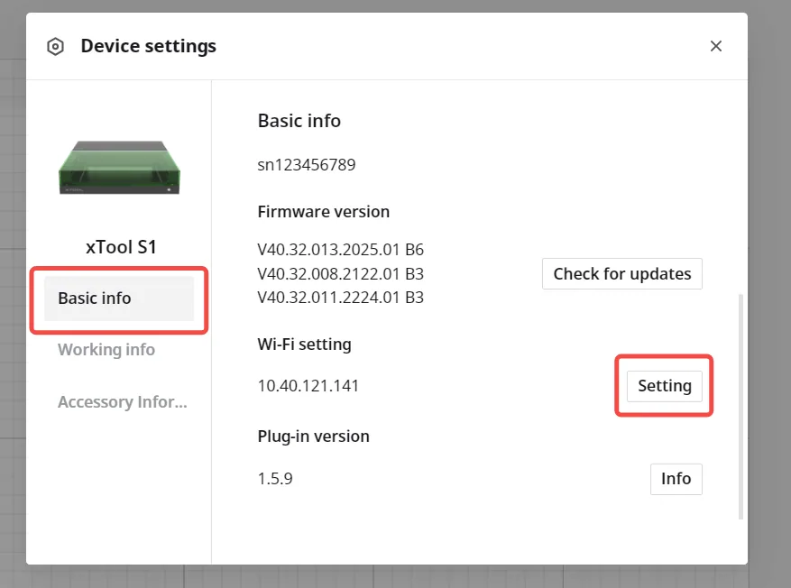 Cómo conectar xTool S1 por Wi-Fi o IP Cómo conectar xTool S1 por Wi-Fi o IP