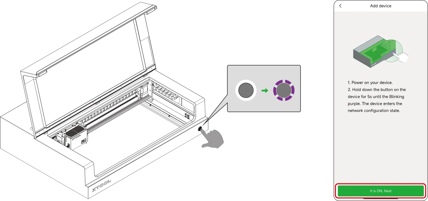 (XCS V1.7) Maneja la xTool S1 con XCS desde el móvil (XCS V1.7) Maneja la xTool S1 con XCS desde el móvil