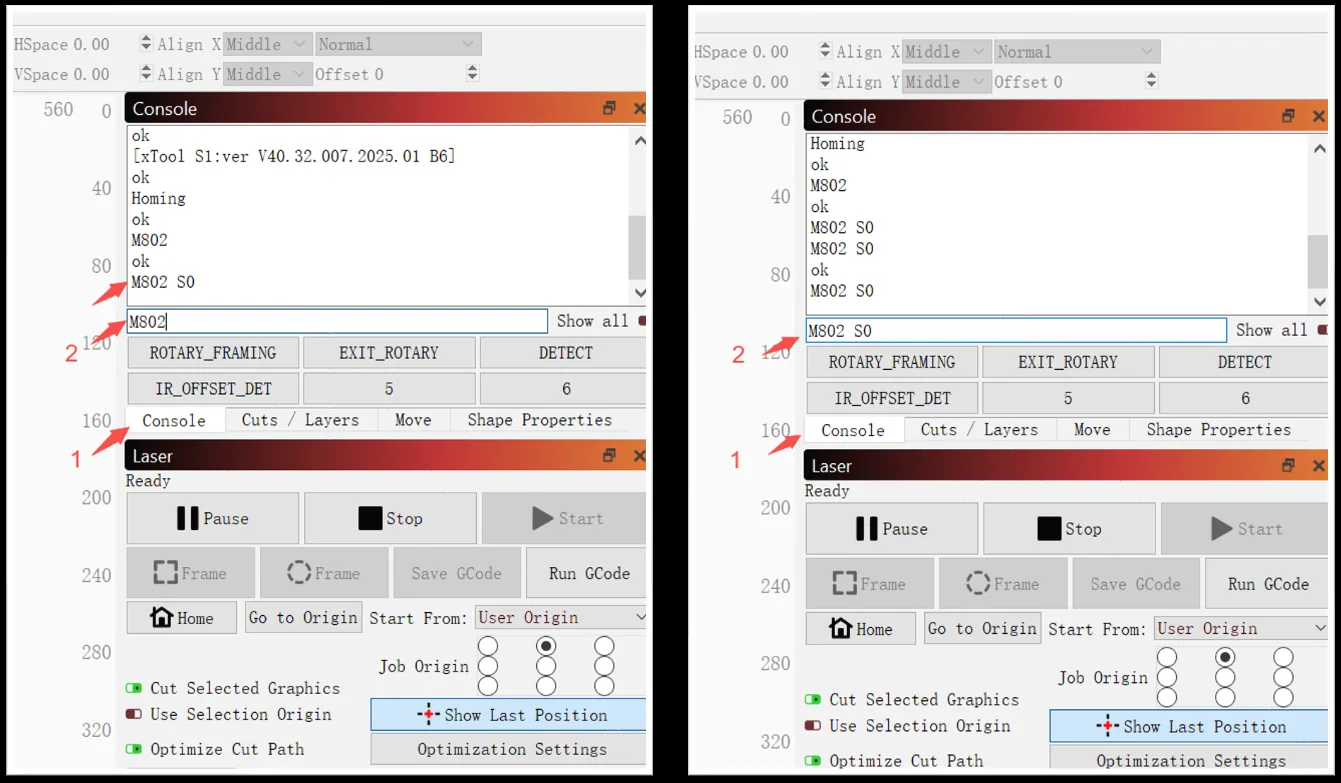 Solución del error «Iniciar el procesamiento con un archivo de proyecto o con la tapa abierta» (M222 S7) en la xTool S1