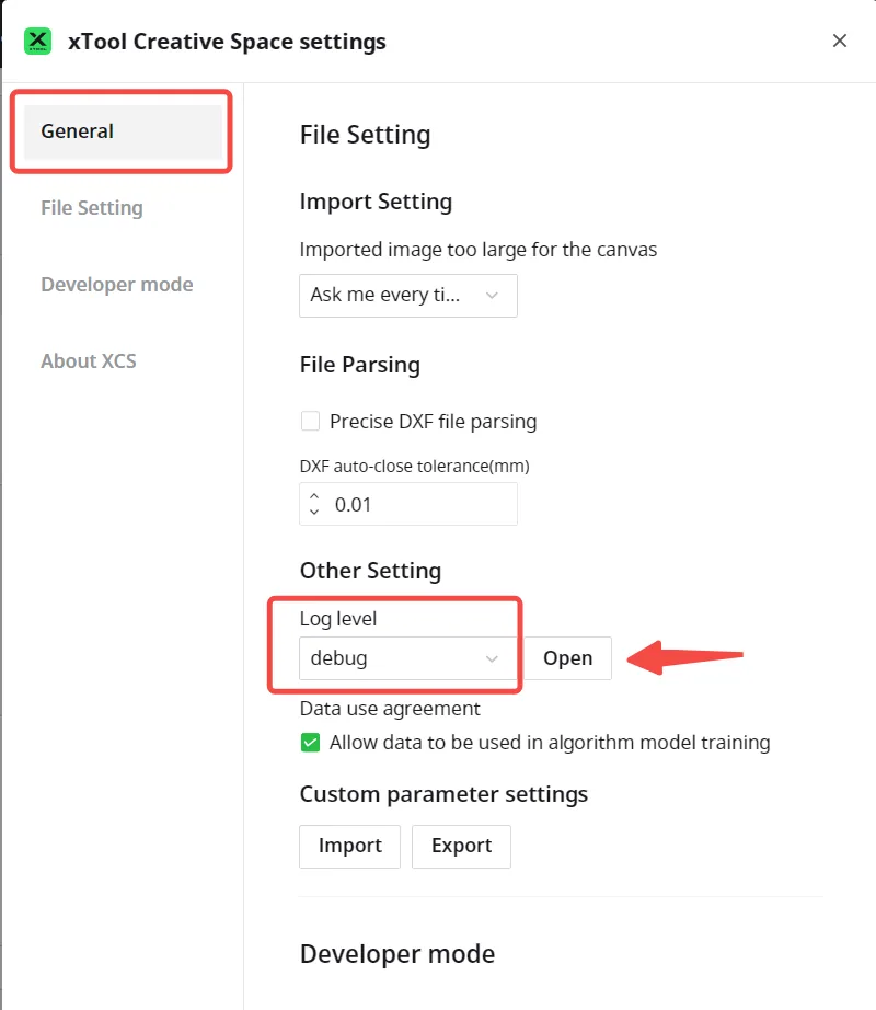 Información que puedes facilitar para la resolución de problemas de la xTool S1