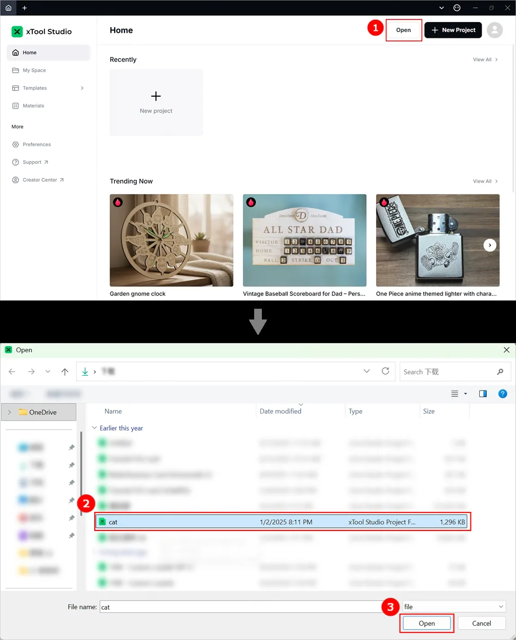 Procesar un material curvo con xTool S1 Procesar un material curvo con xTool S1