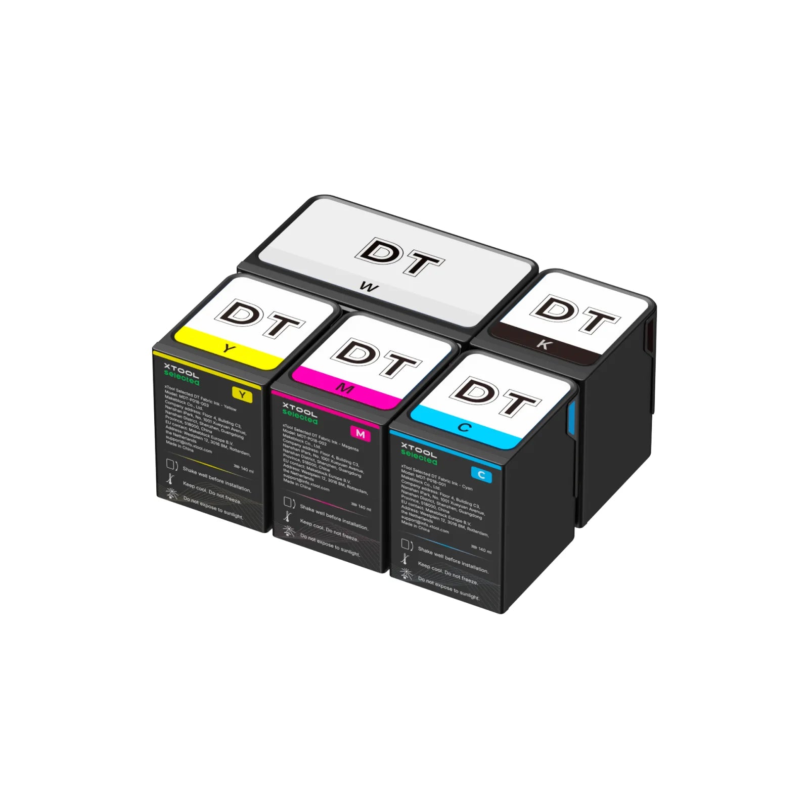 Pack esencial · CMYK 125 ml + blanco 290 ml