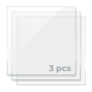Acrílico transparente xTool 3 mm — 3 láminas de 30 × 30 cm