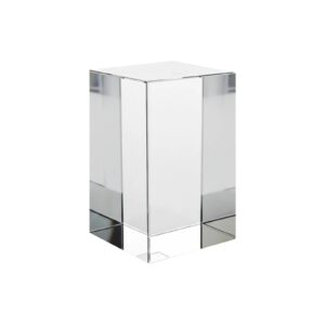 Bloque de cristal K9 rectangular 50 × 50 × 80 mm — grabado interior xTool F2 Ultra UV