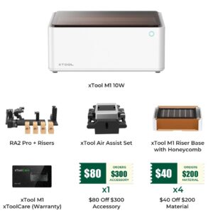 xTool M1 — Máquina láser 2 en 1 de grabado, corte y corte por cuchilla