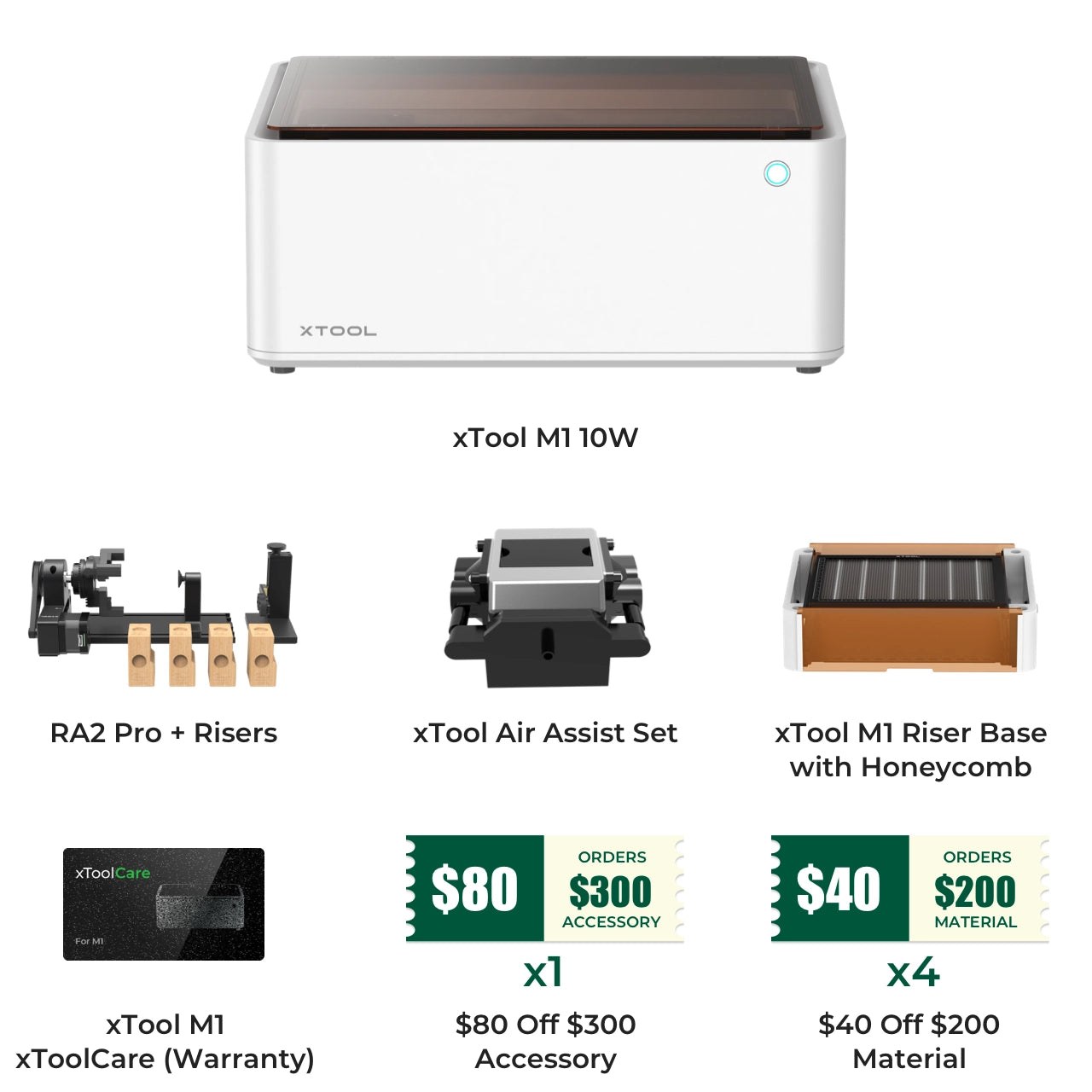 xTool M1, máquina láser 2 en 1 de grabado y corte con cuchilla