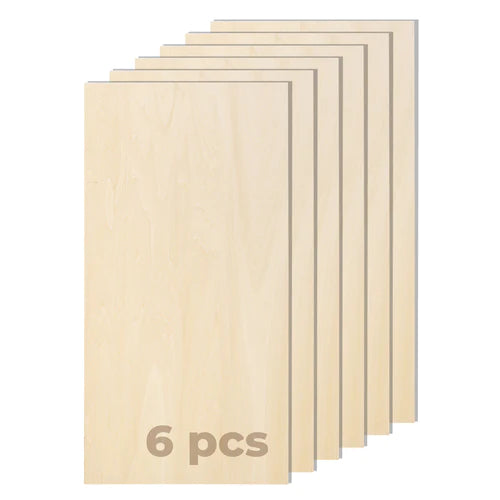 Contrachapado de tilo xTool 3 mm — 6 hojas de 30 × 60 cm