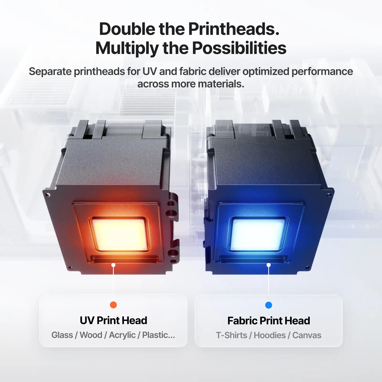 Cabezales UV y DT textil para la xTool O1 Omni