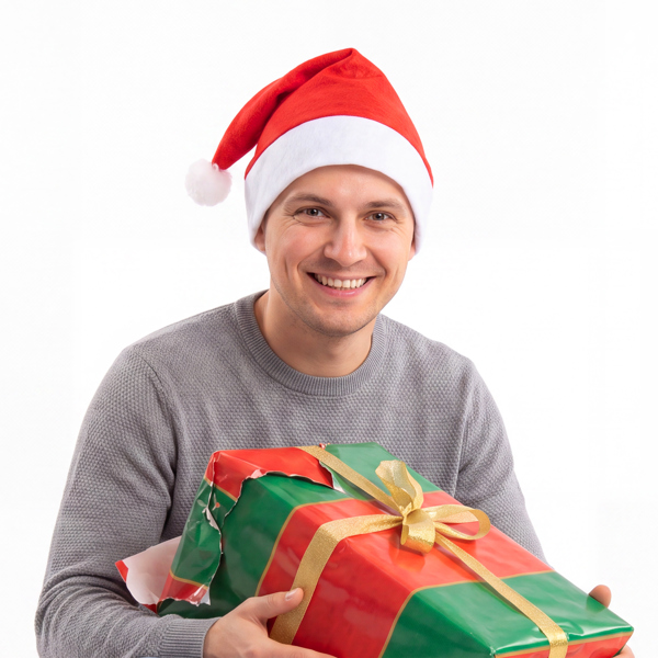 Gorro de Papá Noel Stamina Santa detalle