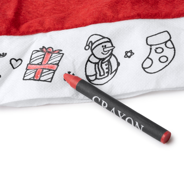 Gorro de Papá Noel infantil Stamina Nick detalle
