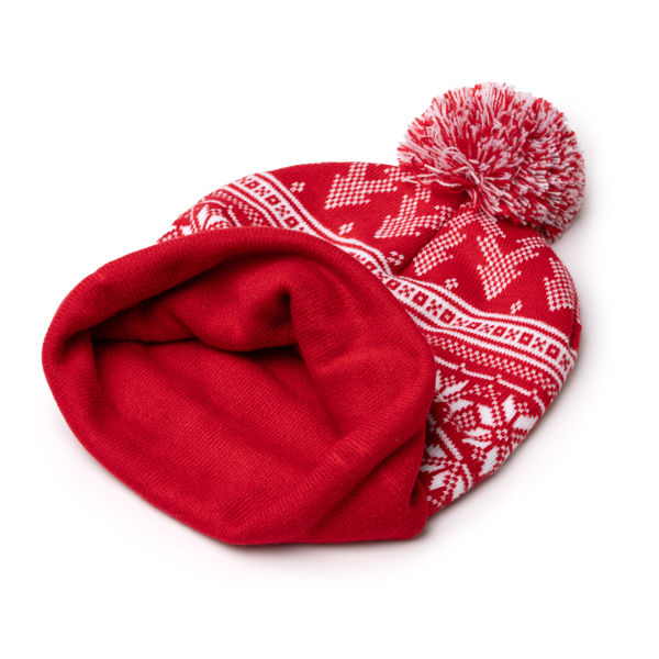 Gorro navideño Stamina Redwin detalle