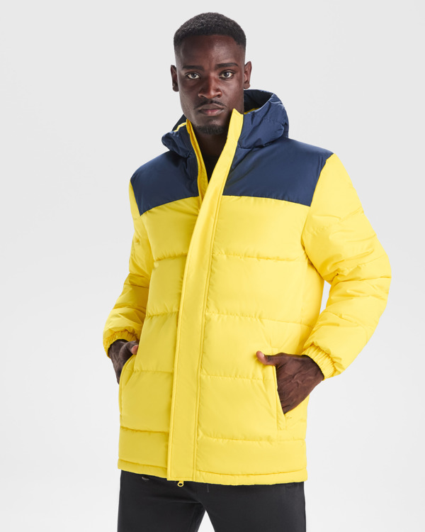 Parka Roly Tallin amarillo/marino puesta