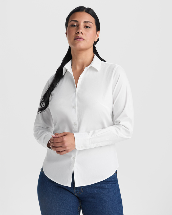 Camisa Roly Moscu Woman blanco puesta