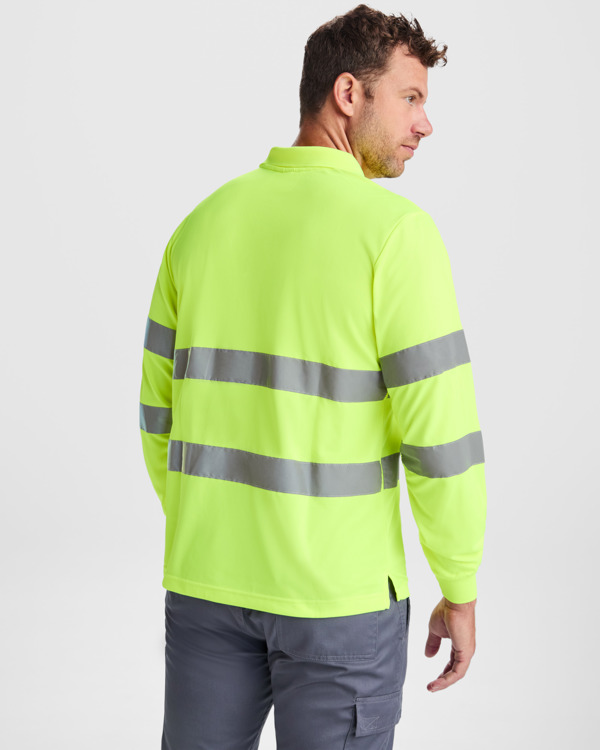 Polo alta visibilidad Roly Polaris L/S detalle