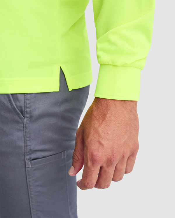 Polo alta visibilidad Roly Polaris L/S detalle
