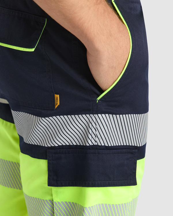 Camiseta alta visibilidad Roly Lada detalle
