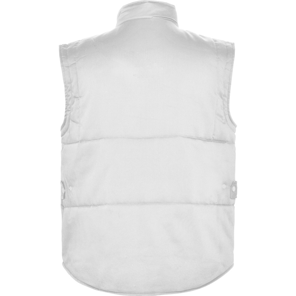 Chaleco Roly Almanzor blanco espalda