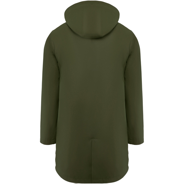 Chubasquero Roly Sitka verde militar oscuro espalda