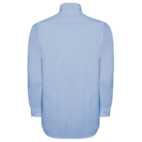Camisa Roly Oxford celeste espalda