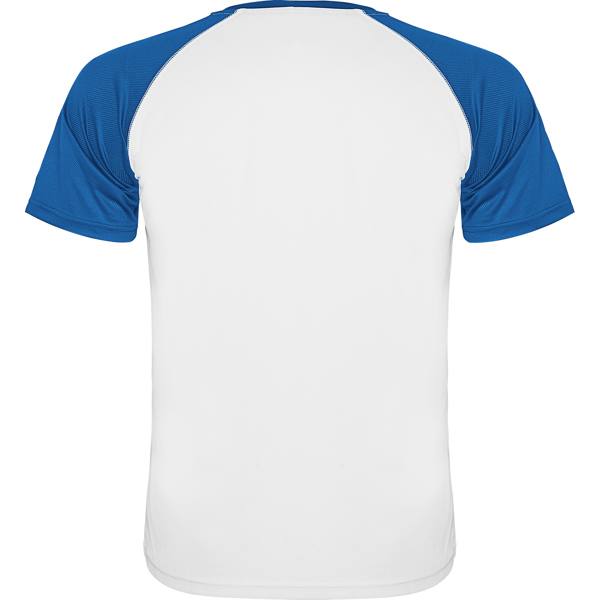 Camiseta Roly Indianapolis blanco/royal espalda