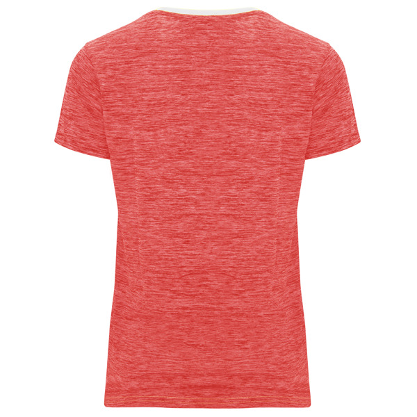 Camiseta Roly Zolder Woman blanco/coral fluor vigore espalda