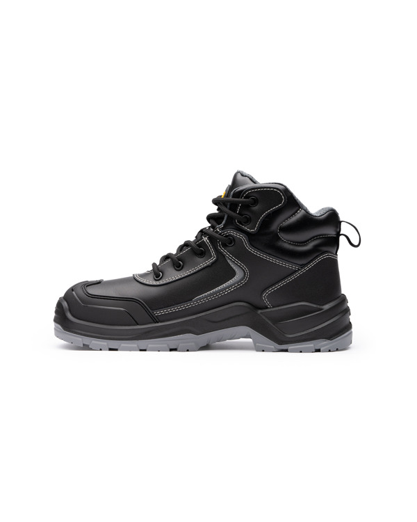 Bota de seguridad Roly Iron negro/plomo espalda